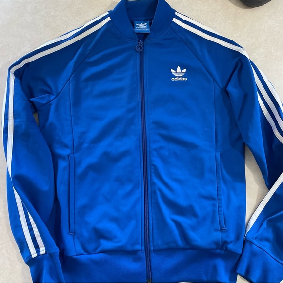 adidas Jackets & Coats Adidas 3 Stripes Track Jacket Full Zip Royal